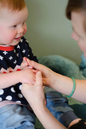 toddler having an acupuncture in macleod victoria australia