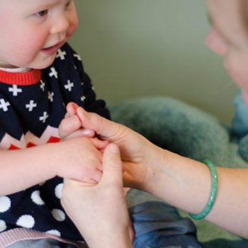 toddler having an acupuncture in macleod victoria australia